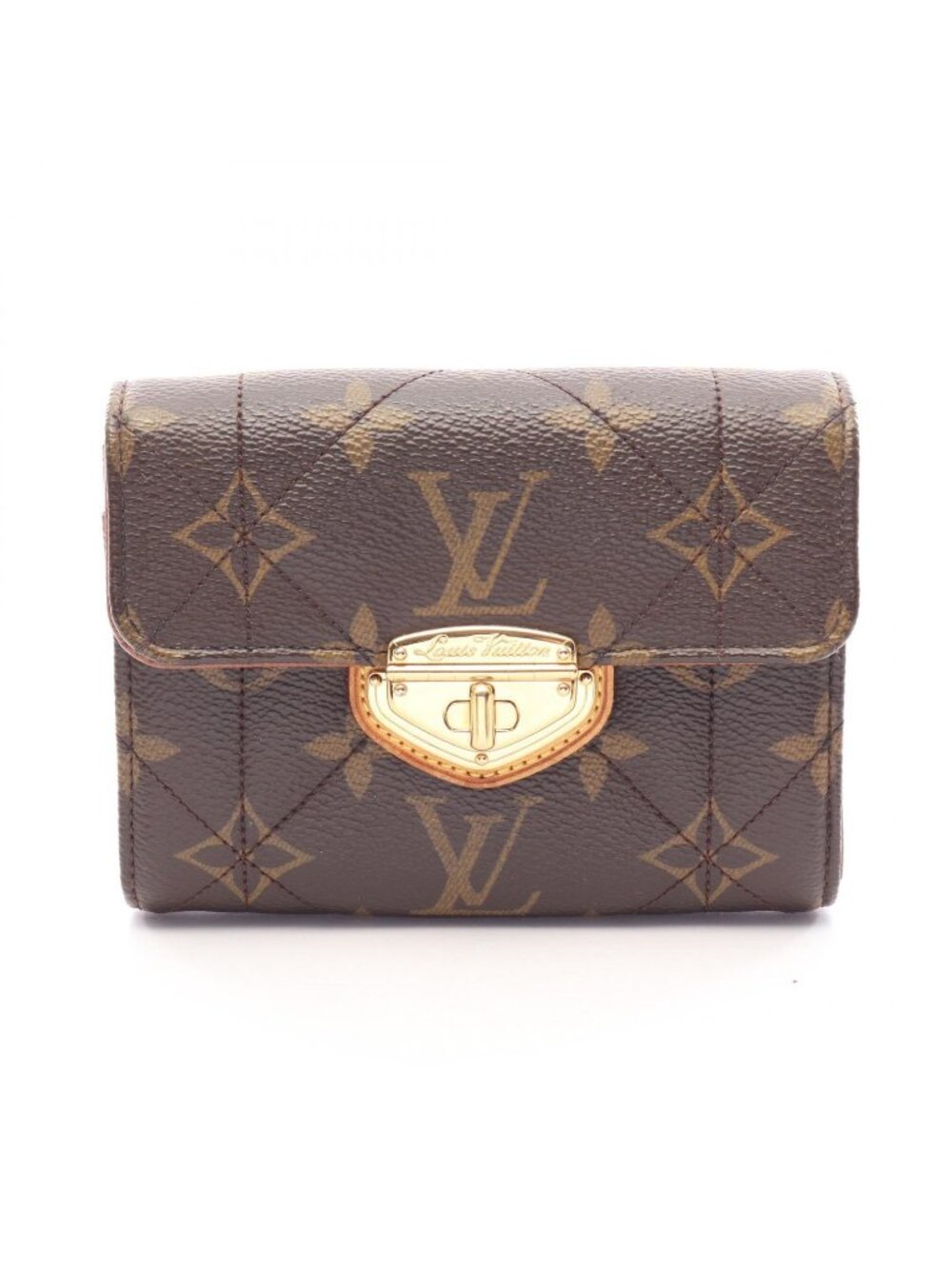 Louis Vuitton Bifold Wallet Portefeuille Compact Monogram Leather